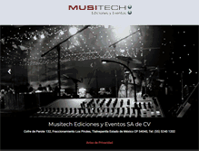 Tablet Screenshot of musitech.com.mx